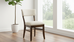 Aldrich Solid Maple Wood Upholstered Dining Side Chair
