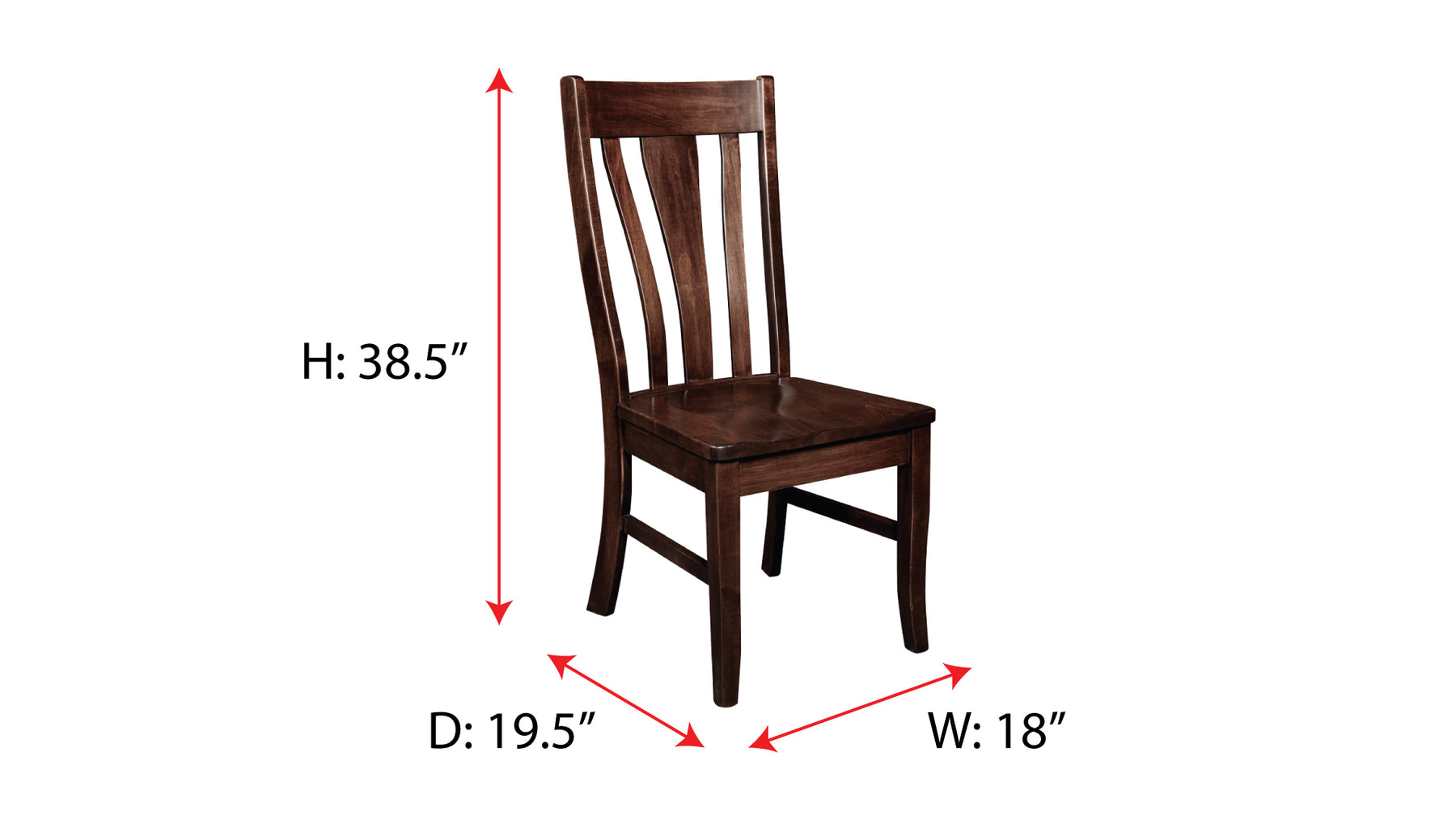 Bratavia Solid Maple Dining Side Chair