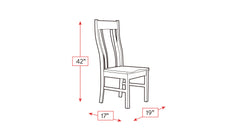 Gurnee Solid Black Cherry Dining Side Chair
