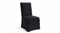 Logan Black Skirted Dining Chair