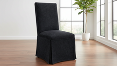 Logan Black Skirted Dining Chair