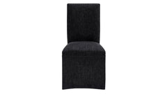 Logan Black Skirted Dining Chair