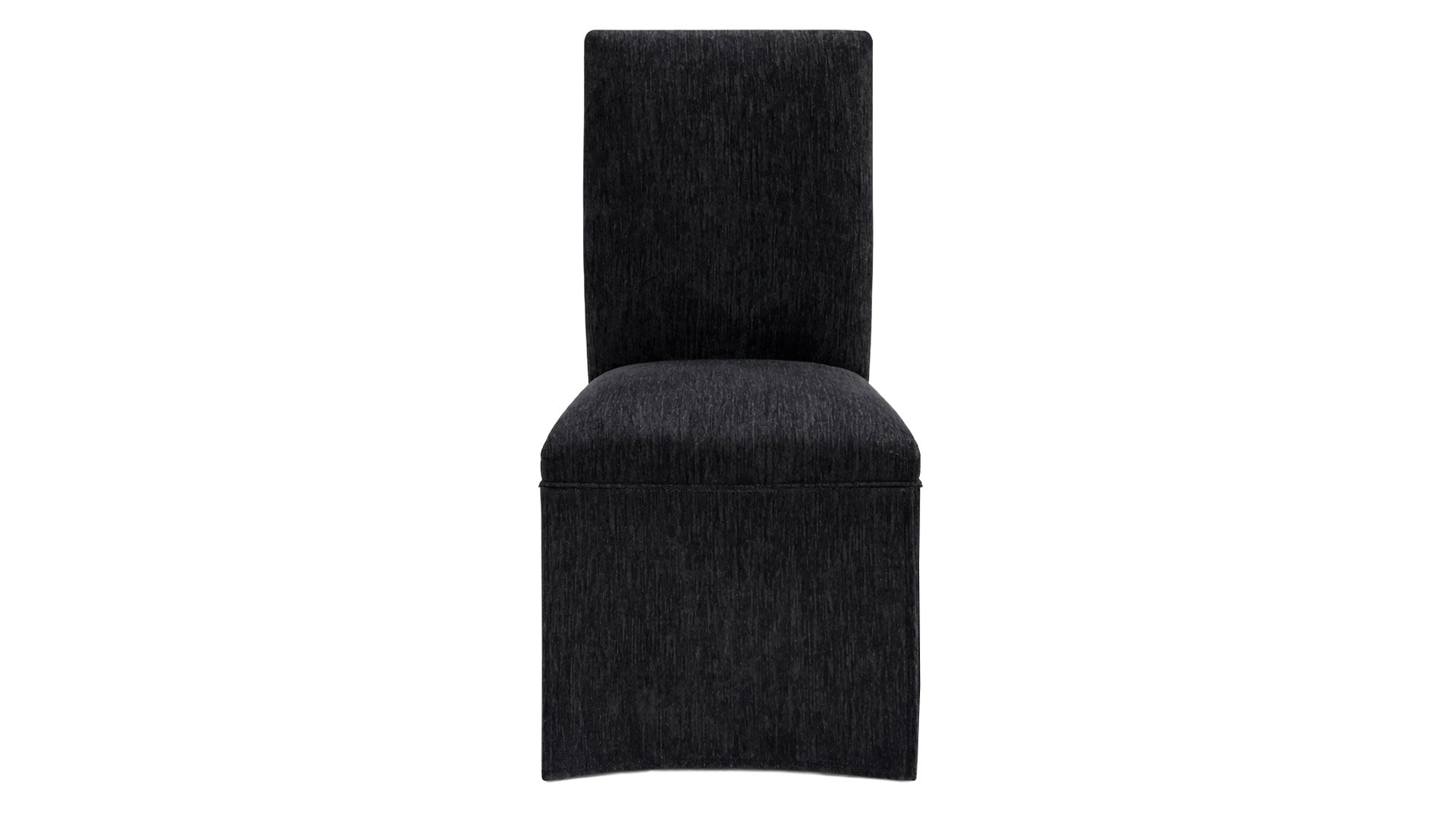 Logan Black Skirted Dining Chair