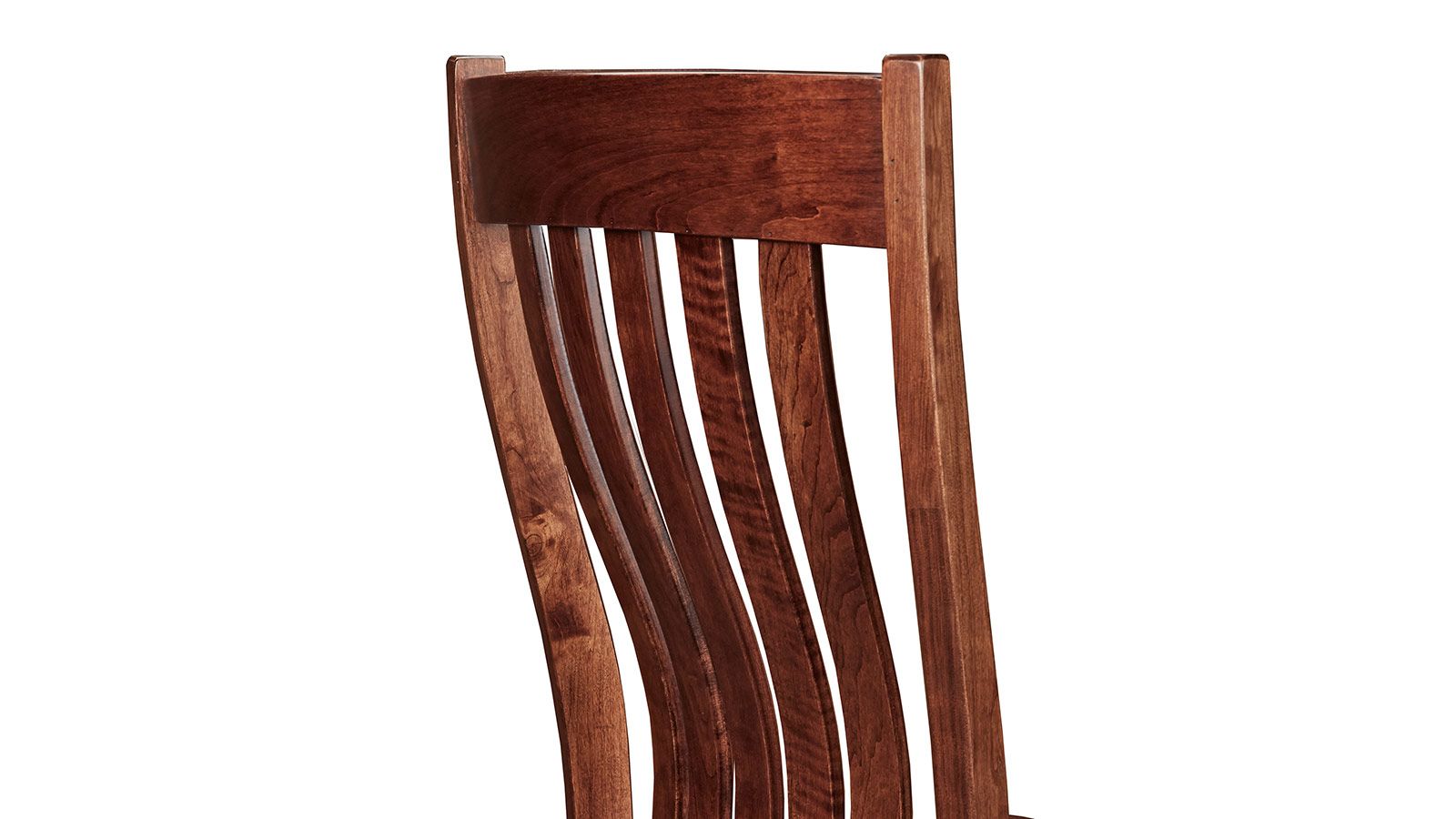 Elkhart Solid Black Cherry Dining Side Chair