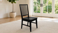 Evans Onyx Solid Wood Dining Side Chair | Amish Made | Gallery Furniture