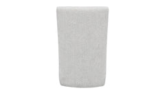 Sandstone Performance Fabric Dining Chair with Rolling Casters