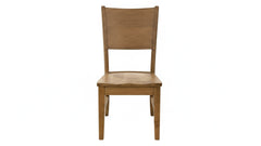 Silla auxiliar de comedor Ceresco de madera maciza de arce con acabado natural