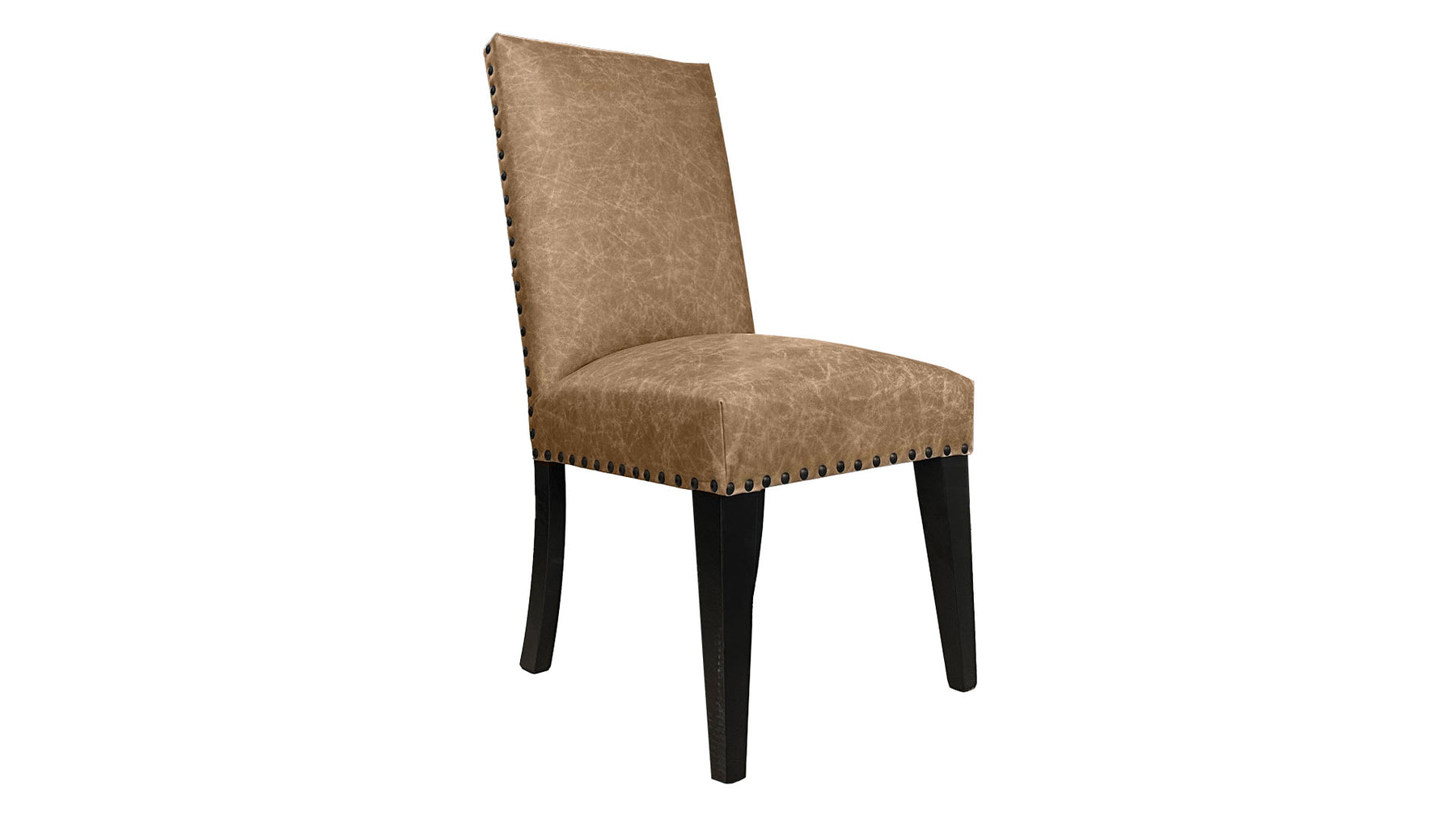 Tumbleweed Top Grain Leather Upholstered Solid Maple Side Dining Chair