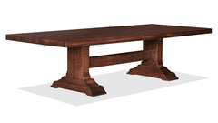Huntsville 96" Solid Black Cherry Trestle Dining Table