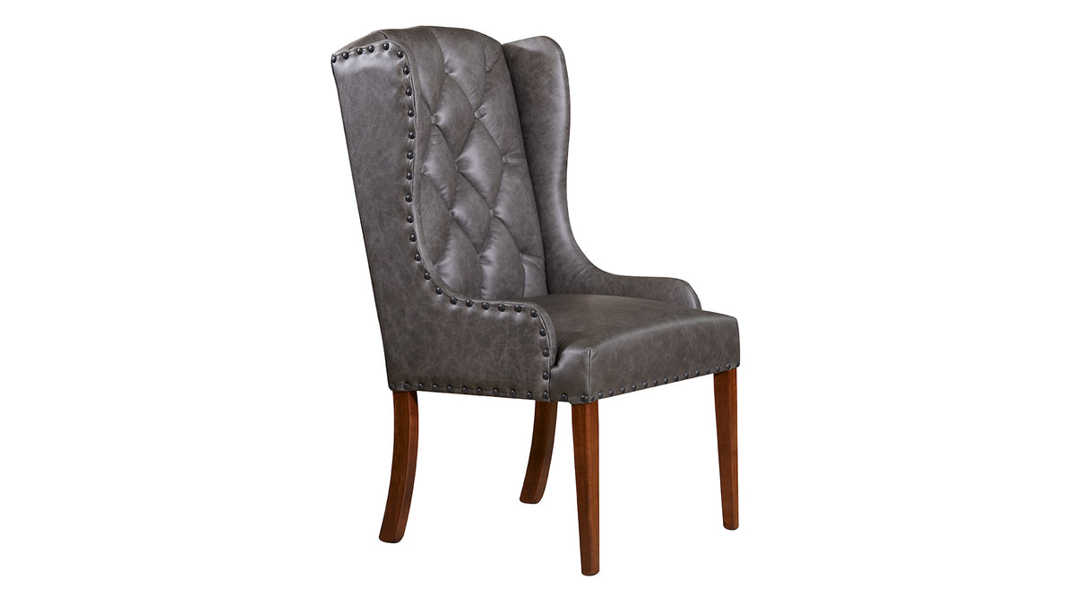 Bradshaw Tufted Leather Dining Chair