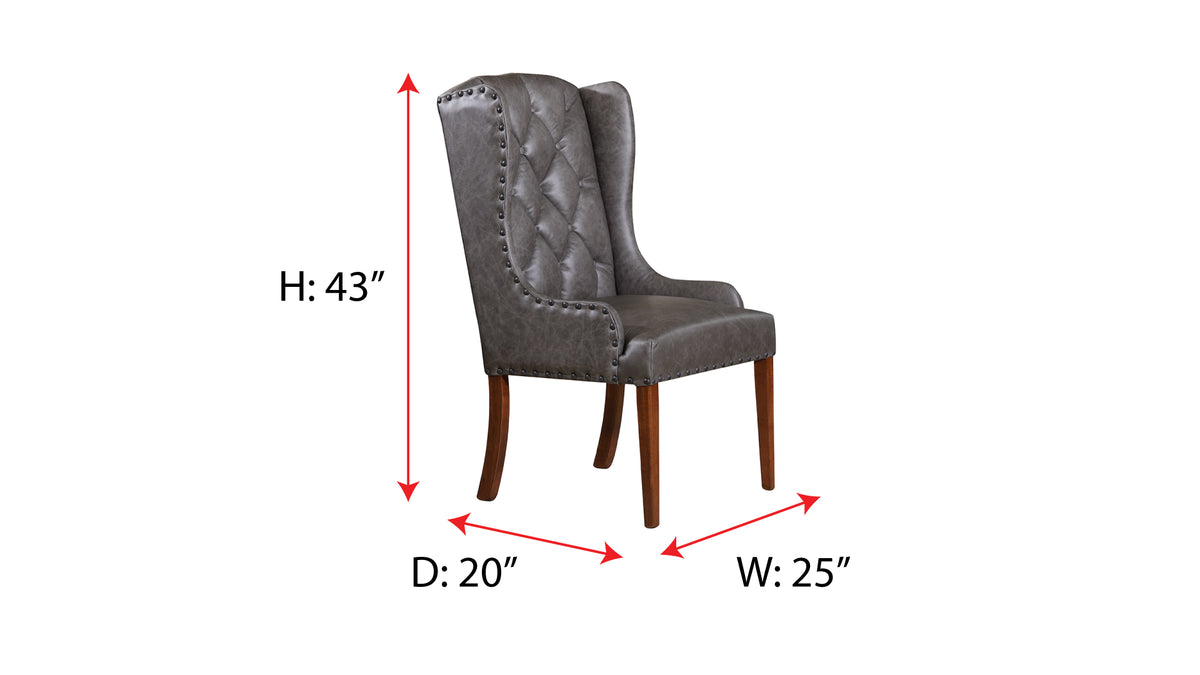 Bradshaw Tufted Leather Dining Chair
