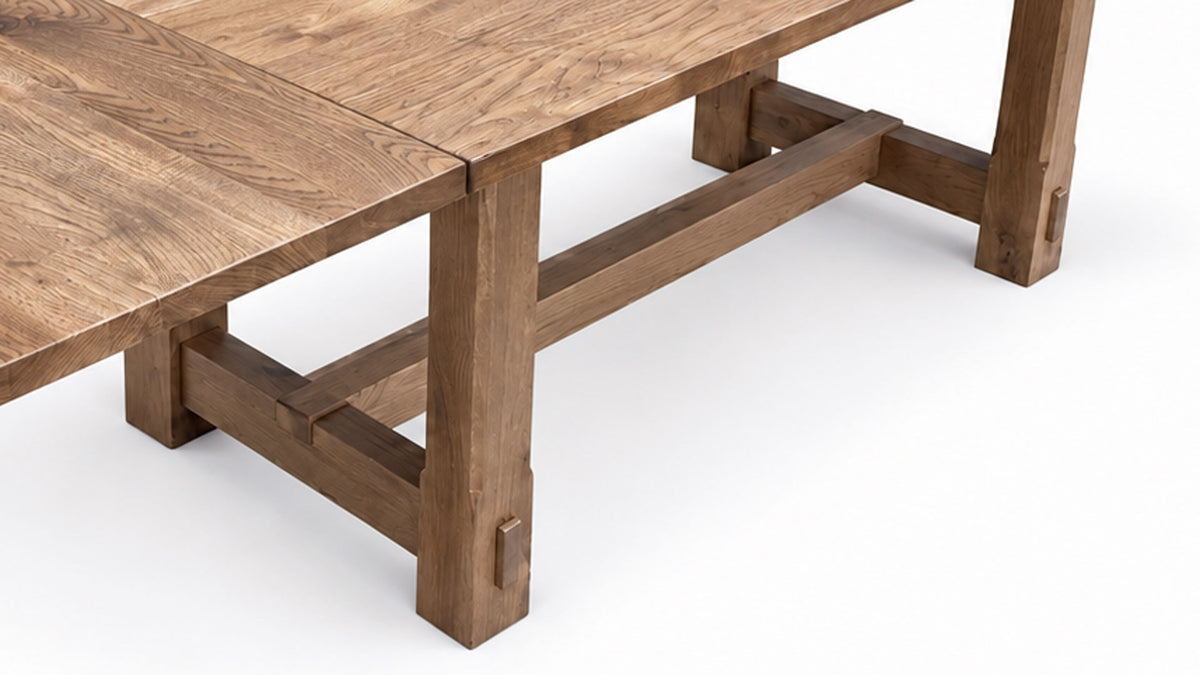 72" Magnolia Solid Wood Trestle Table | Gallery Furniture