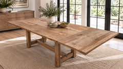 72" Magnolia Solid Wood Trestle Table | Gallery Furniture