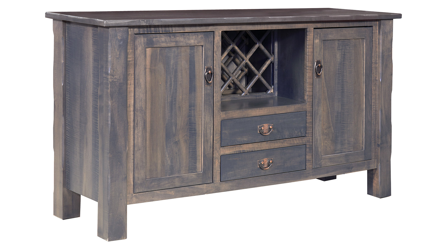 Brunswick 68" Amish Solid Maple Wine Storage Sideboard | Made in USA | Gallery Furniture