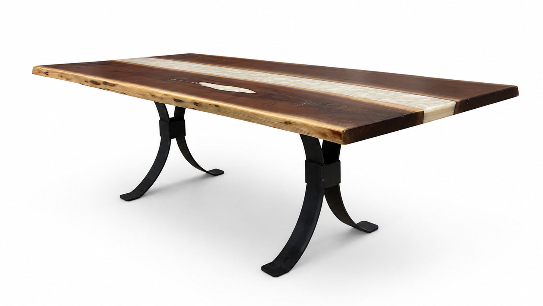 Walnut Live Edge Solid Wood Dining Table | Amish Made | Gallery Furniture