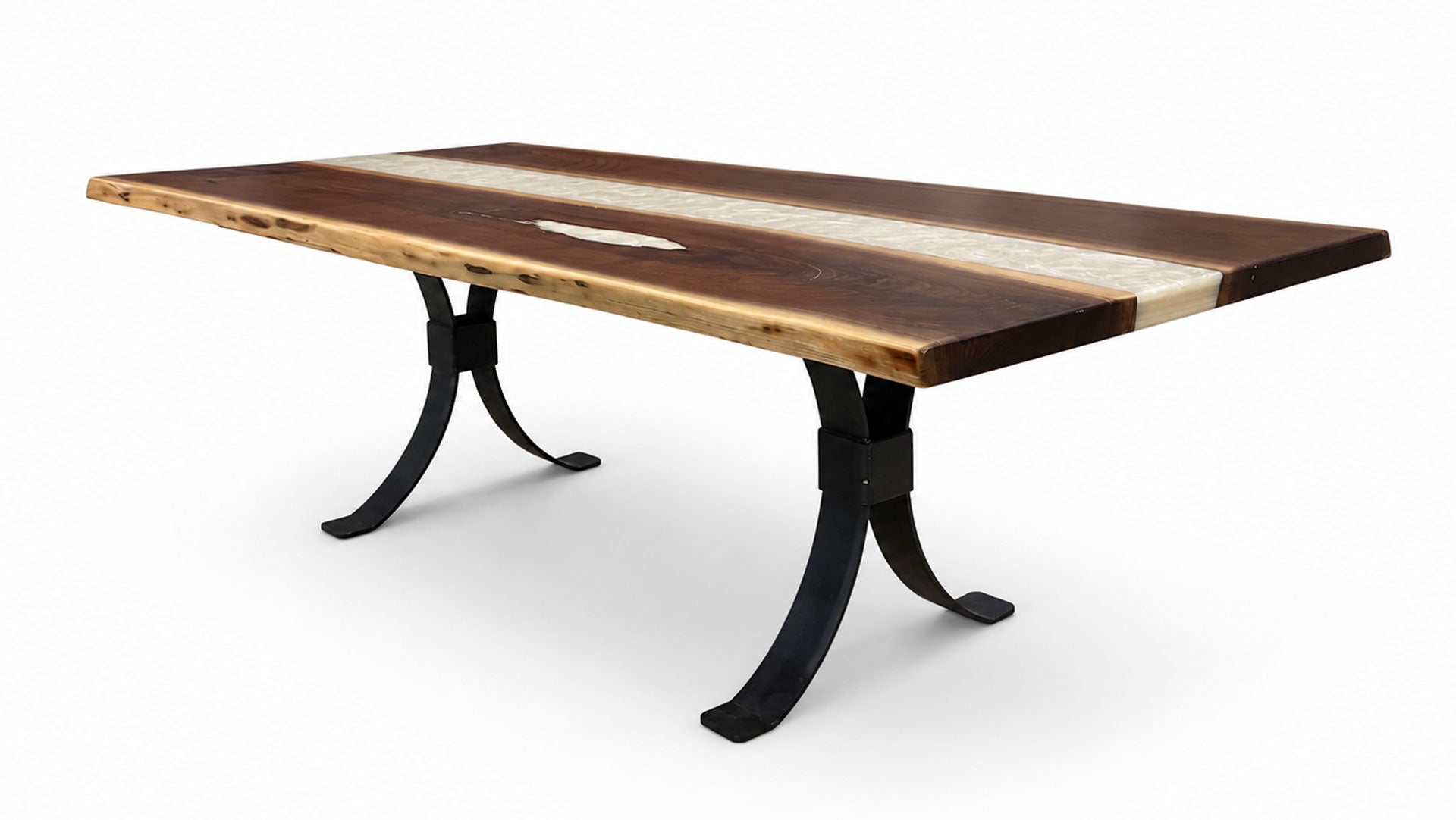 Walnut Live Edge Solid Wood Dining Table | Amish Made | Gallery Furniture