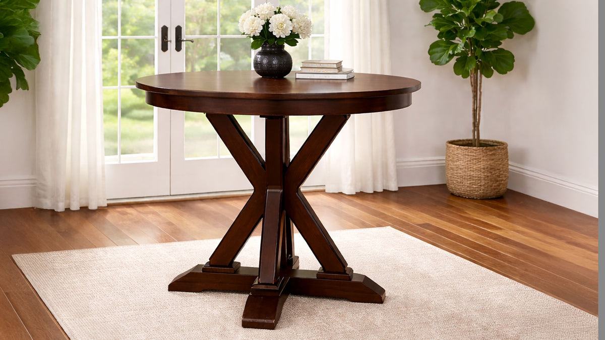 48" York Counter Height Dining Table | Amish Made | Made in USA | Gallery Furniture