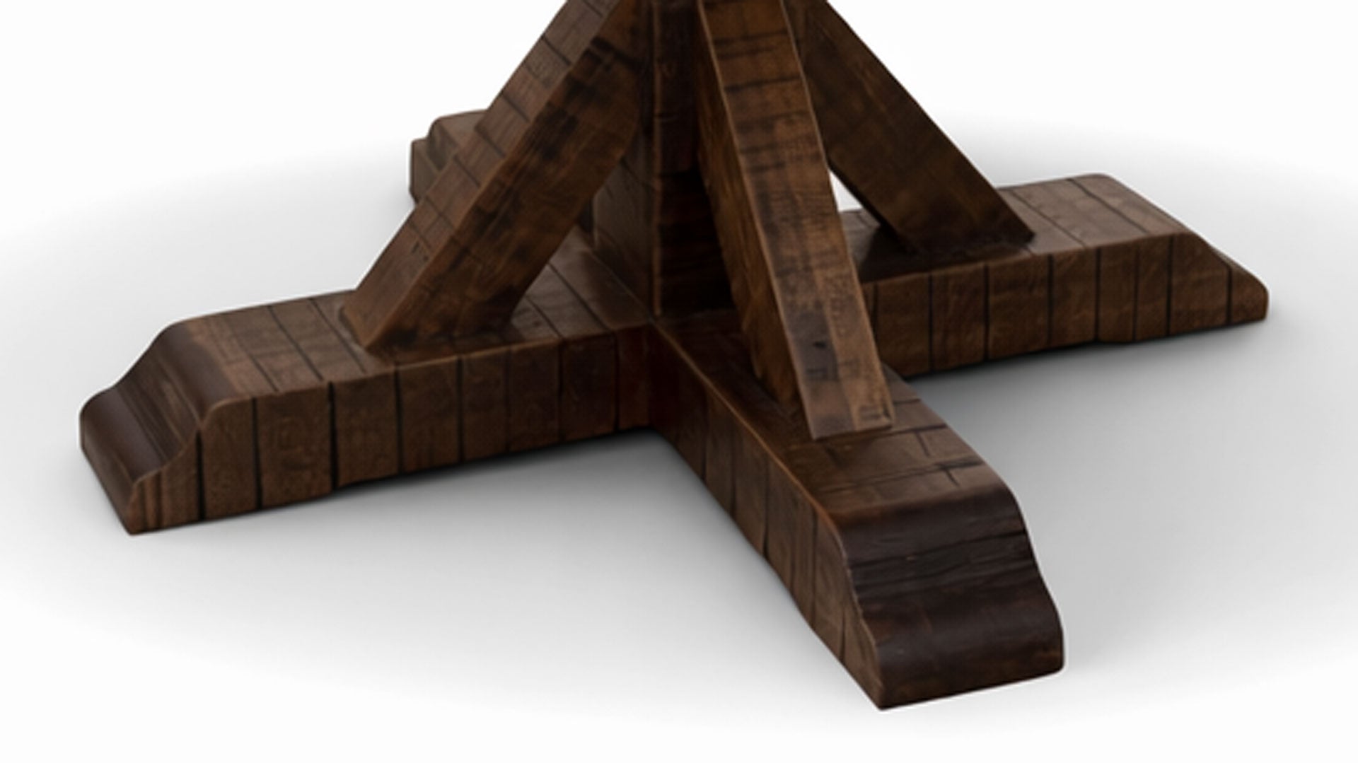 Bloque de madera con la letra «A» sobre fondo blanco.