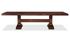 Huntsville 120in Solid Black Cherry Trestle Table