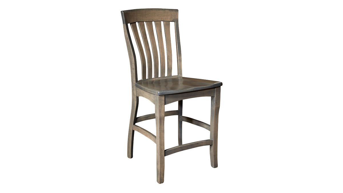 Rio Vista Antique Slate Solid Maple Counter Height Chair