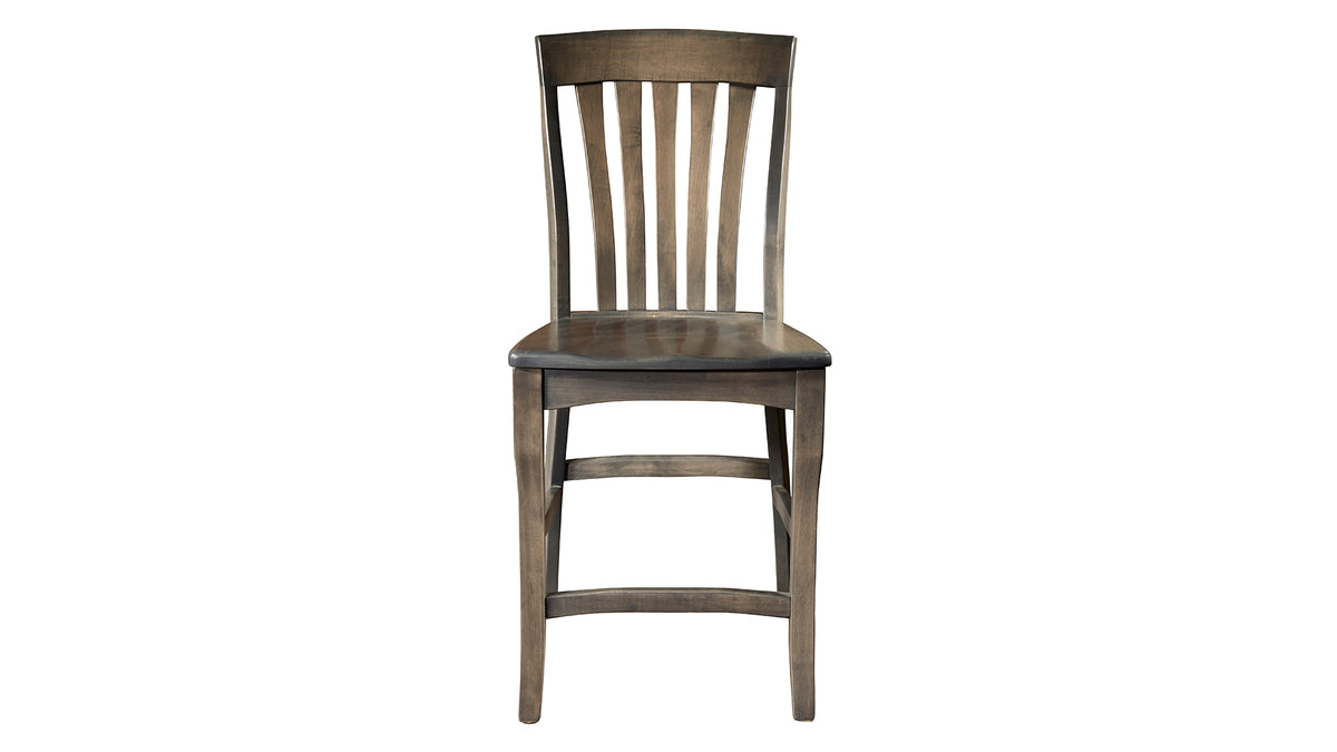 Rio Vista Antique Slate Solid Maple Counter Height Chair