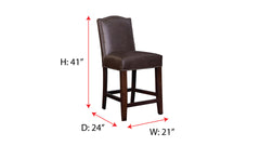 Carson Leather Counter Dining Chair