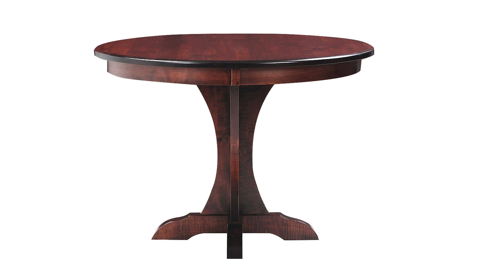 Mary Pedestal 42" Maple Dining Table w/18inch Leaf