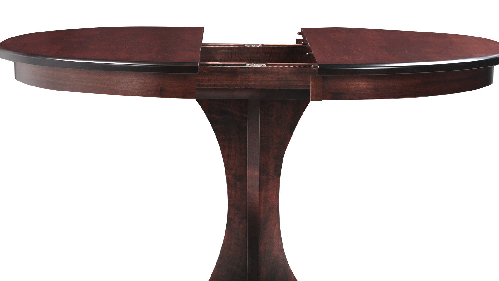Mary Pedestal 42" Maple Dining Table w/18inch Leaf