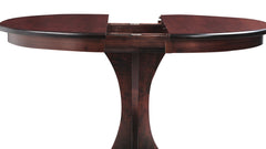 Mary Pedestal 42" Maple Dining Table w/18inch Leaf