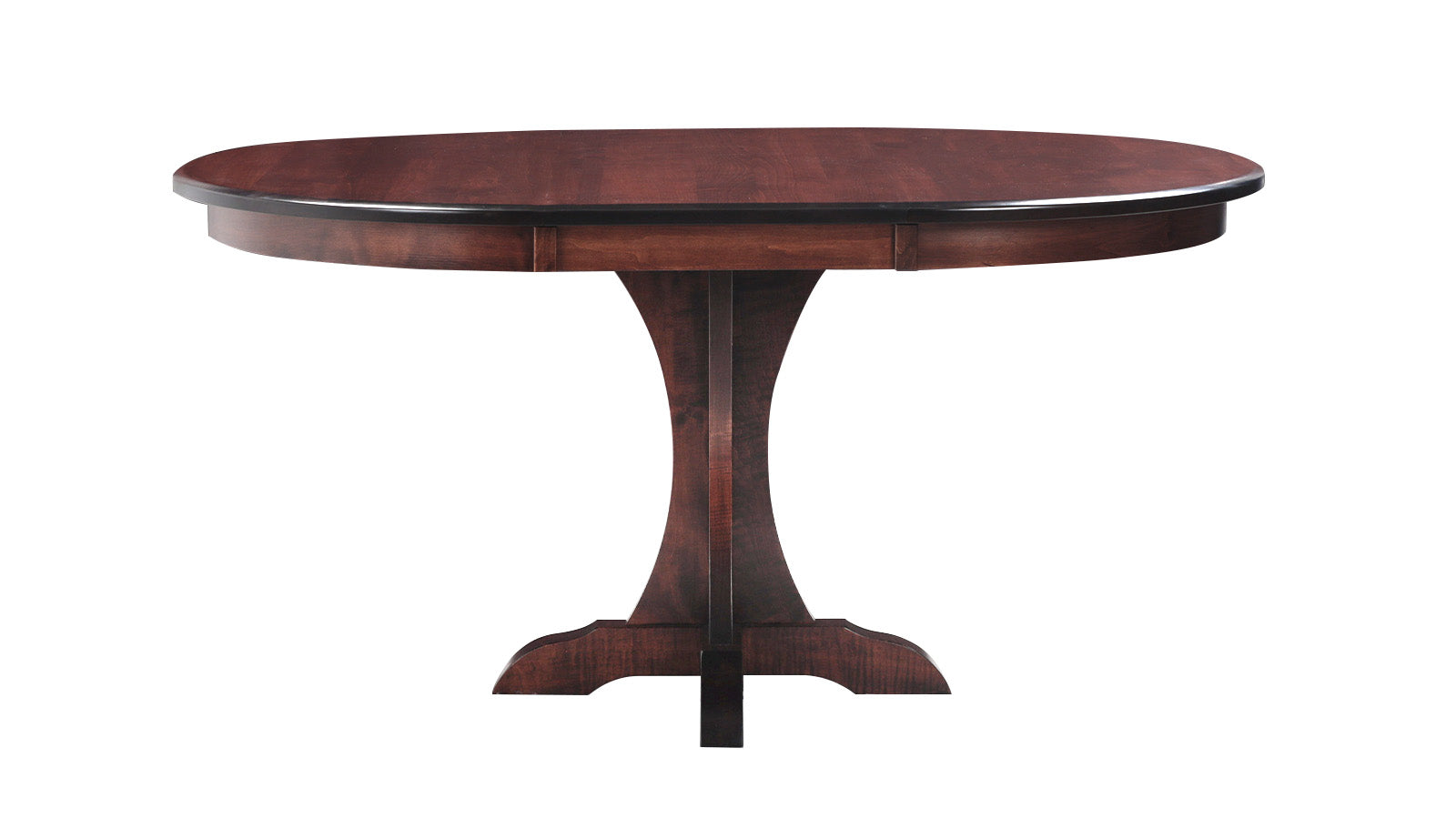 Mary Pedestal 42" Maple Dining Table w/18inch Leaf