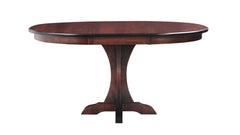 Mary Pedestal 42" Maple Dining Table w/18inch Leaf