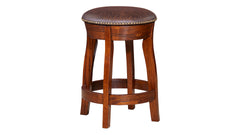 Texas Leather Dining Stool (24")