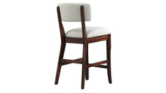 ALDRICH SILLA DE BAR DE MADERA MACIZA DE 24