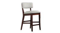 ALDRICH SILLA DE BAR DE MADERA MACIZA DE 24