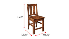 Houston Solid Maple Rough Sawn Counter Height Chair