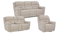 3 Pc Knockout Stone P3 Power Reclining Set