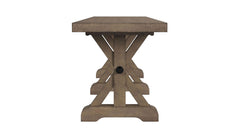 Yellowstone Brown Dining Table, 4 Chairs and Bench