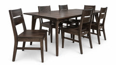 Carrie Solid Wood Dining Table & 6 Chairs | Amish Made | Made in USA | Gallery Furniture