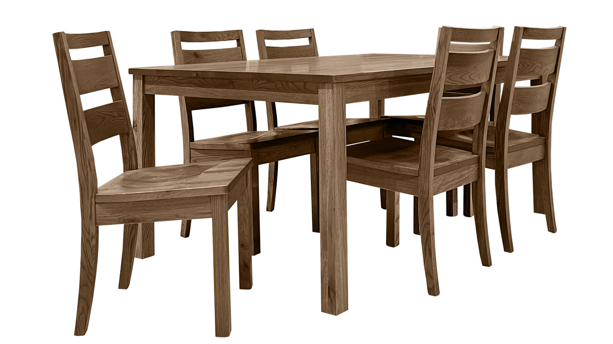 7pc Lakeland Dining Table & 6 Chairs - Post Oak Store Closing Sale