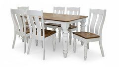 7pc Shreveport Hickory Dining Table & 6 Chairs