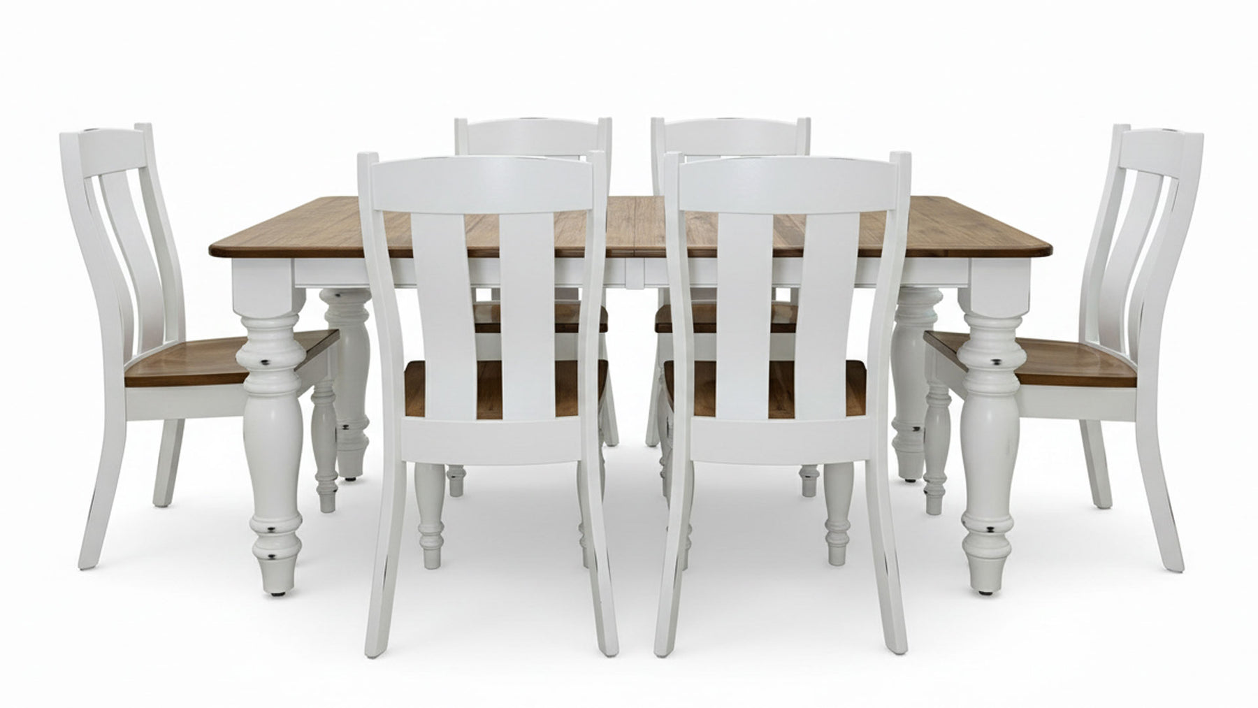 7pc Shreveport Hickory Dining Table & 6 Chairs
