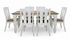 7pc Shreveport Hickory Dining Table & 6 Chairs