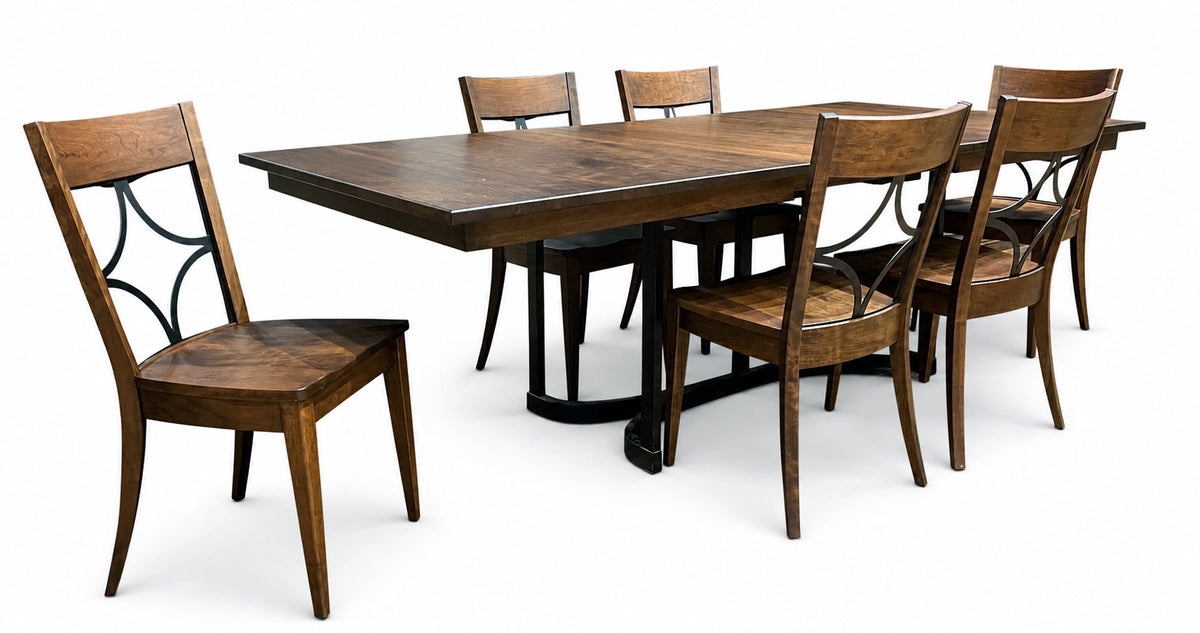 Regal Solid Wood Dining Table & 6 Chairs | Amish Made Dining Set | Gallery Furniture