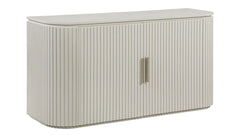 Colvin White Buffet Server with Reeded Doors | Steve Silver | Gallery Furniture