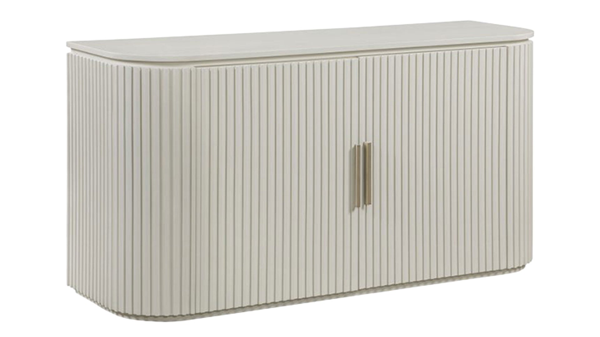 Colvin White Buffet Server with Reeded Doors | Steve Silver | Gallery Furniture