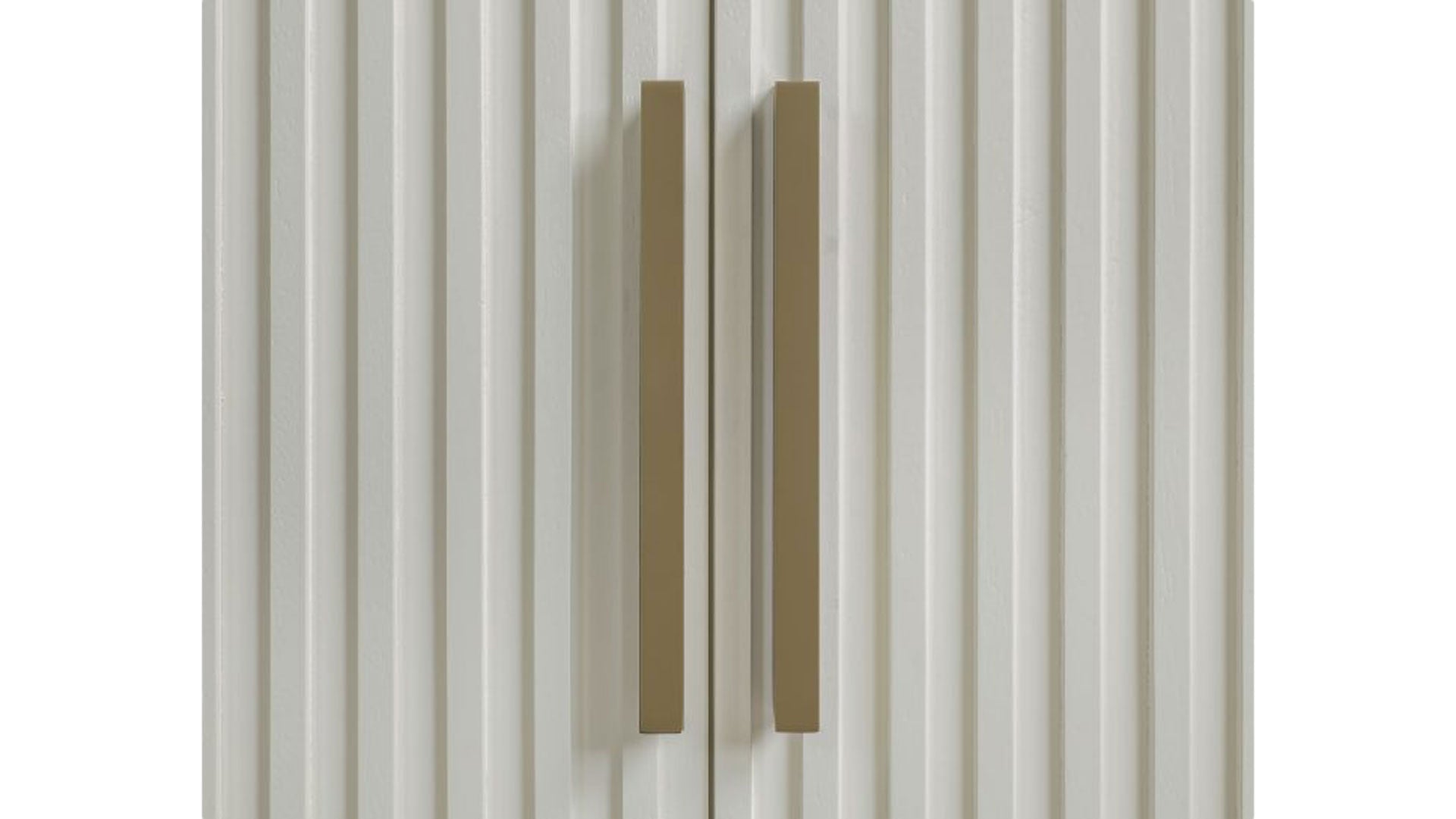 Colvin White Buffet Server with Reeded Doors | Steve Silver | Gallery Furniture