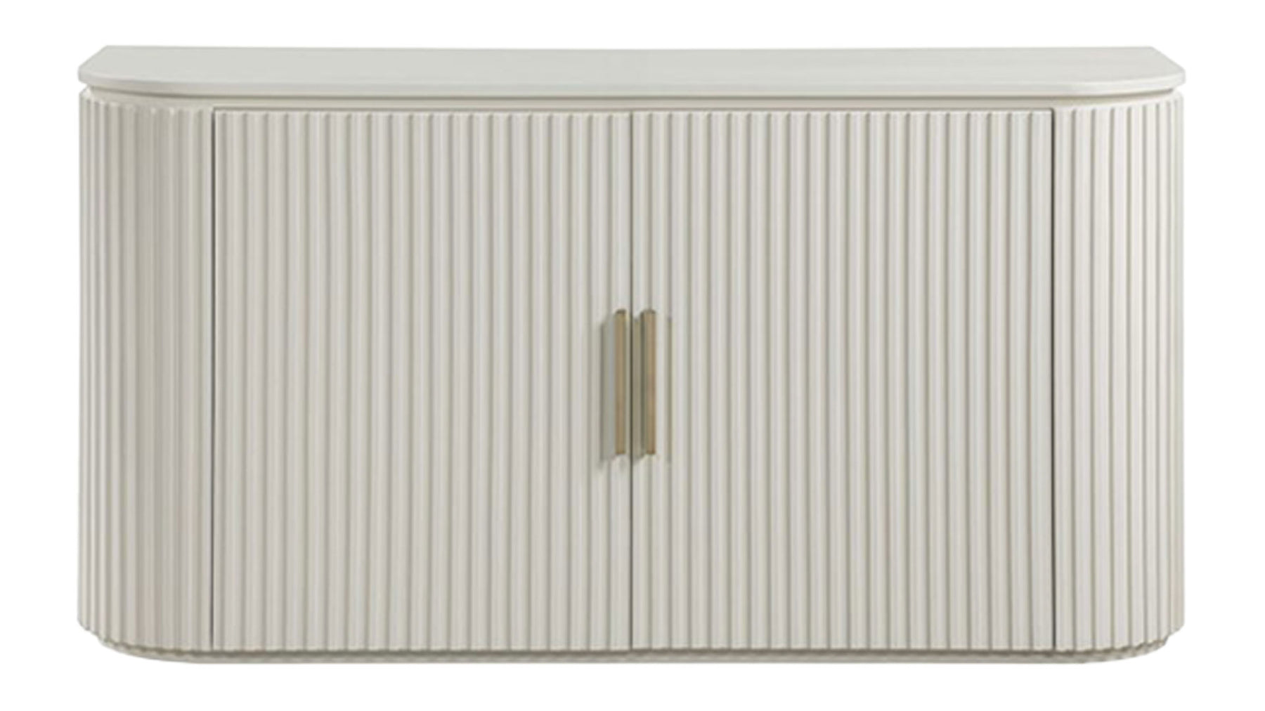 Colvin White Buffet Server with Reeded Doors | Steve Silver | Gallery Furniture