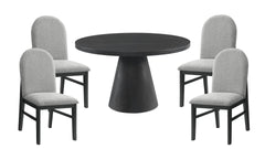 5 Pc Black Portland Dining Set (TABLE & 4 CHAIRS)
