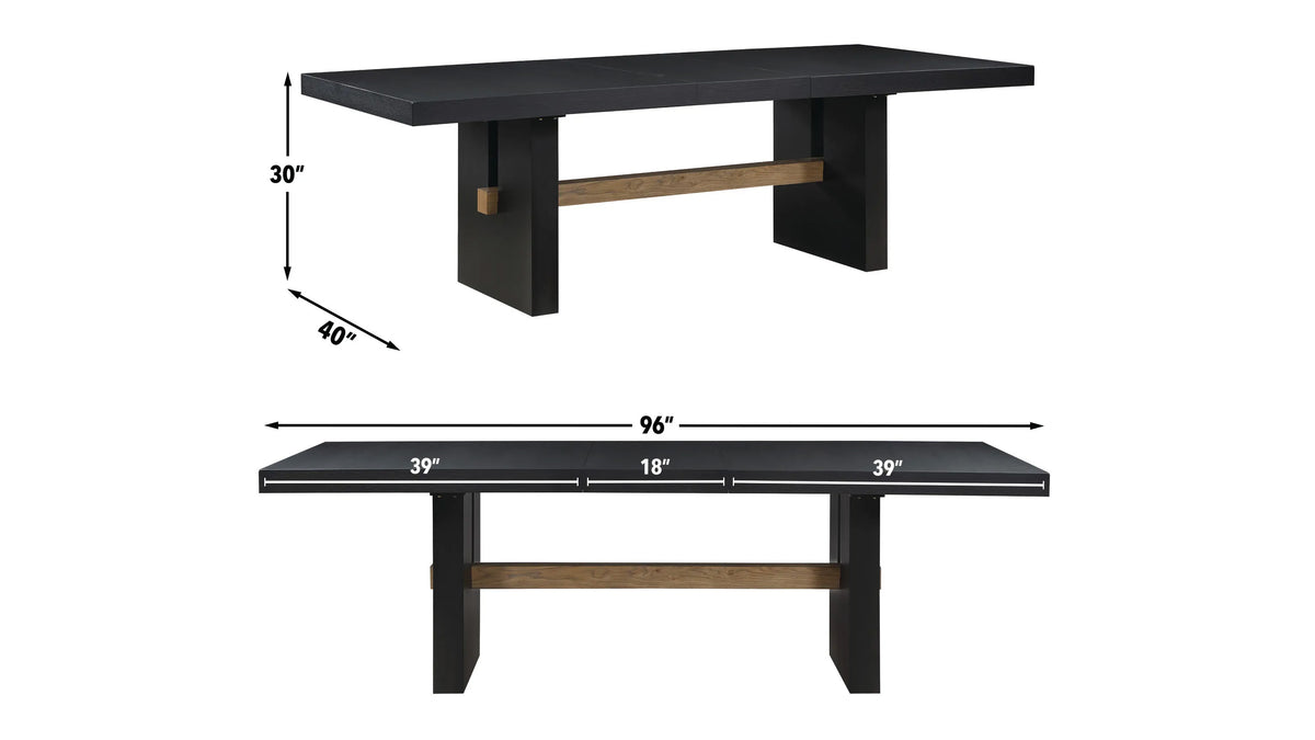 7pc Aubrey Dining Table & 6 Chairs