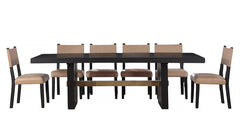 7pc Aubrey Dining Table & 6 Chairs